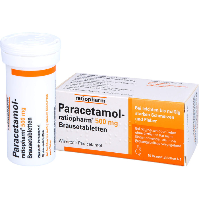 Paracetamol-ratiopharm 500 mg Brausetabletten, 10 pc Tablettes