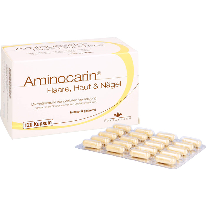 Aminocarin Haare, Haut & Nägel Kapseln, 120 pcs. Capsules