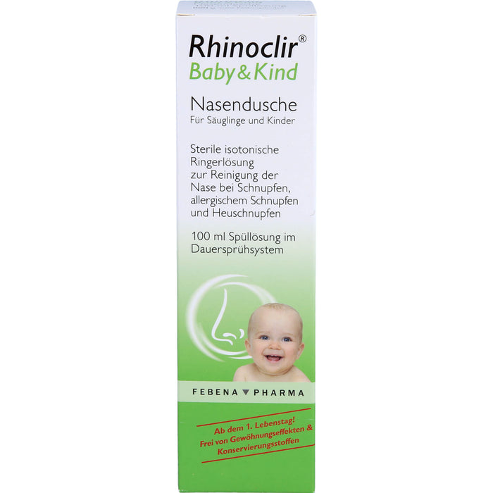 Rhinoclir Baby & Kind Nasendusche, 100 ml Lösung