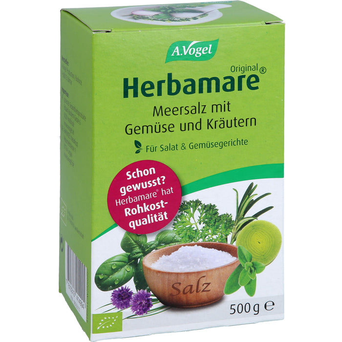 Herbamare Frischkräuter-Meersalz Nachfüllpackung, 500 g Sel