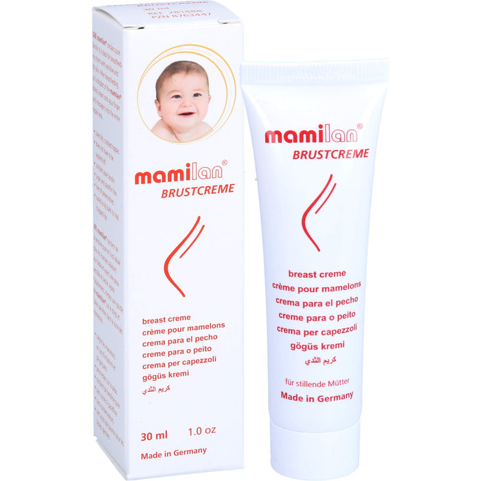 mamilan Brustcreme pflegt trockene und spröde Brustwarzen, 30 ml Cream