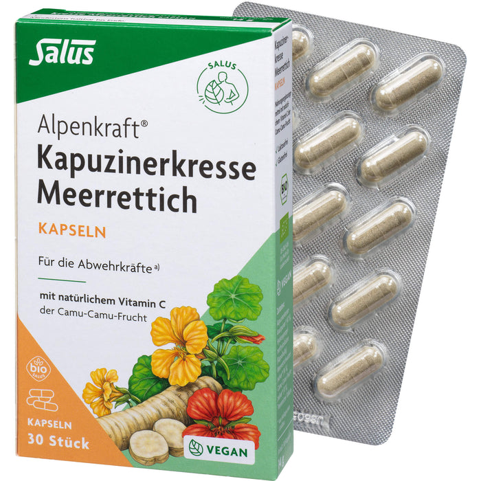 Salus Alpenkraft Kapuzinerkresse-Meerrettich Kapseln, 30 pcs. Capsules