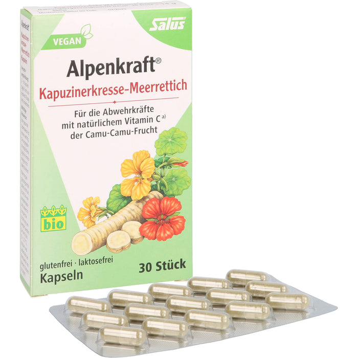 Salus Alpenkraft Kapuzinerkresse-Meerrettich Kapseln, 30 pc Capsules