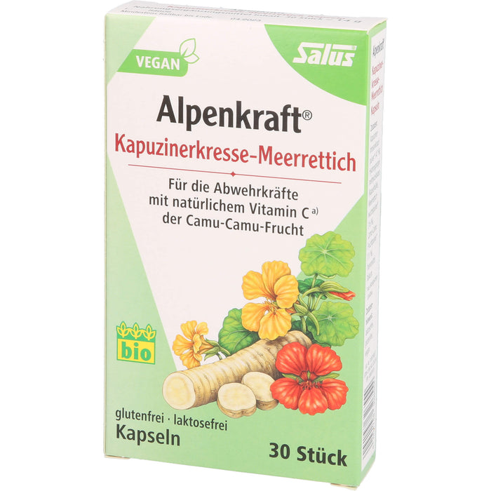 Salus Alpenkraft Kapuzinerkresse-Meerrettich Kapseln, 30 St. Kapseln