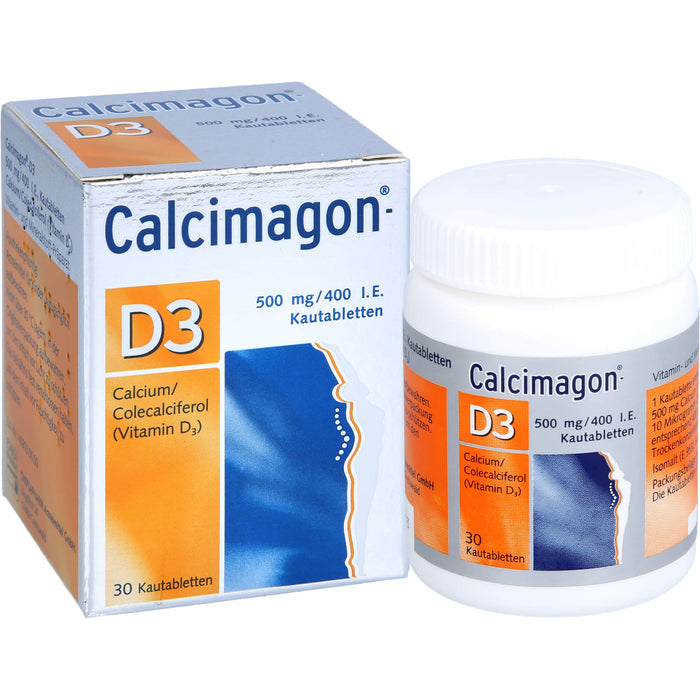 Calcimagon-D3, 500 mg/400 I.E., Kautabletten, 30 St KTA