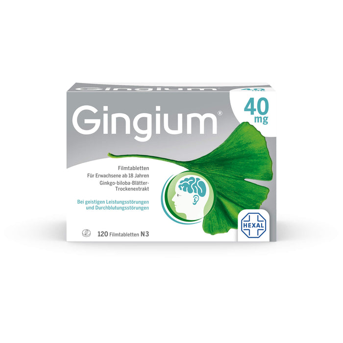 Gingium 40 mg Filmtabletten, 120 St. Tabletten