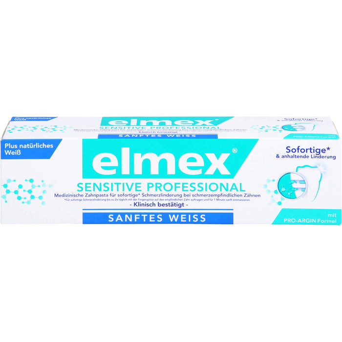 elmex SENSITIVE PROFESSIONAL plus Sanft. Zahnweiss, 75 ml Dentifrice