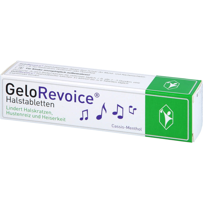 GeloRevoice Halstabletten Cassis-Menthol, 20 pc Tablettes