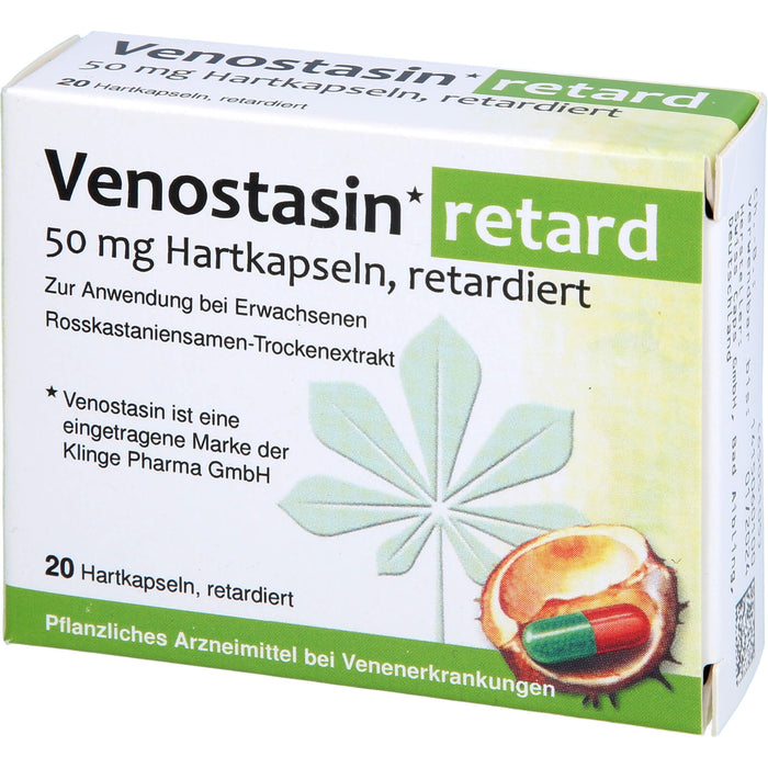 Venostasin retard 50 mg Hartkapseln bei Venenerkrankungen, 20 St. Kapseln