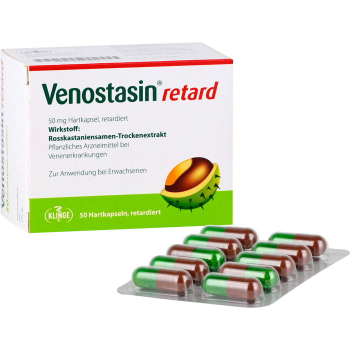 Venostasin retard 50 mg kohlpharma Hartkapseln gegen Schmerzen, Schwellungen und Schweregefühl in den Beinen, 50 pcs. Capsules