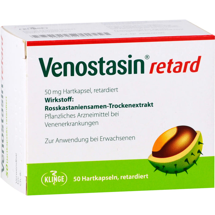 Venostasin retard 50 mg kohlpharma Hartkapseln gegen Schmerzen, Schwellungen und Schweregefühl in den Beinen, 50 pc Capsules