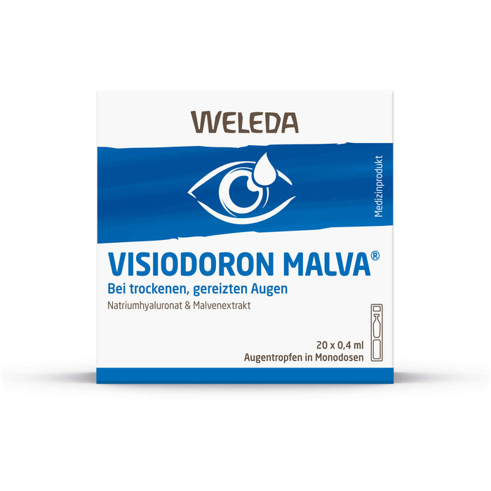 WELEDA Visiodoron Malva Augentropfen in Monodosen, 20 pcs. Single-dose pipettes