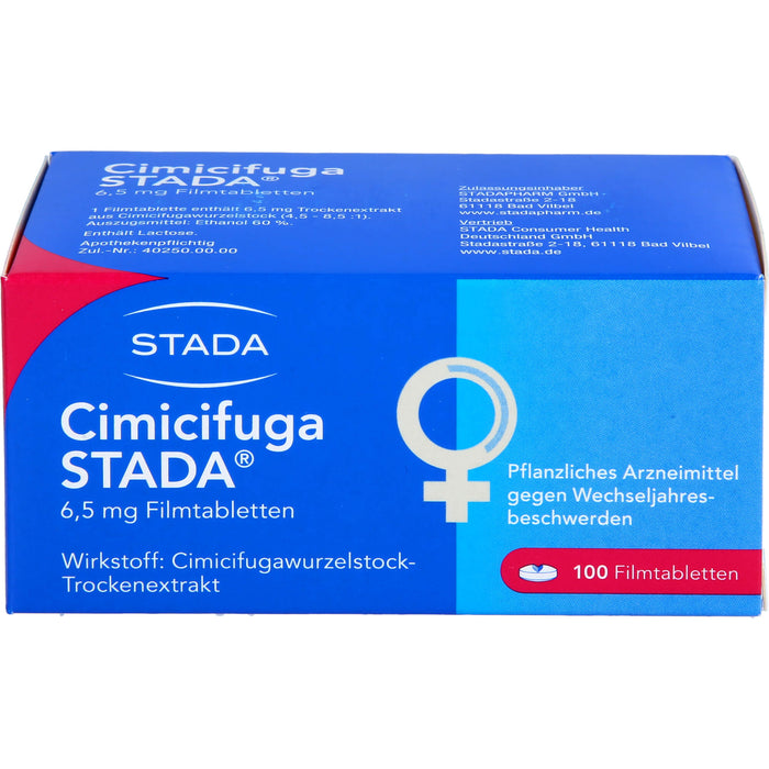 Cimicifuga STADA Tabletten gegen Wechseljahresbeschwerden, 100 pc Tablettes