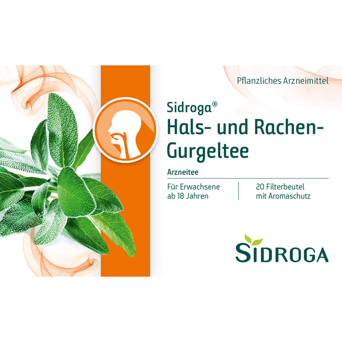 Sidroga Hals-und Rachen-Gurgeltee, 20 pcs. Filter bag