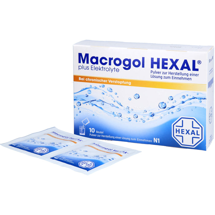 Macrogol HEXAL plus Elektrolyte, 10 pcs. Sachets