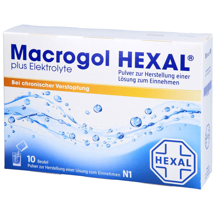 Macrogol HEXAL plus Elektrolyte, 10 St. Beutel