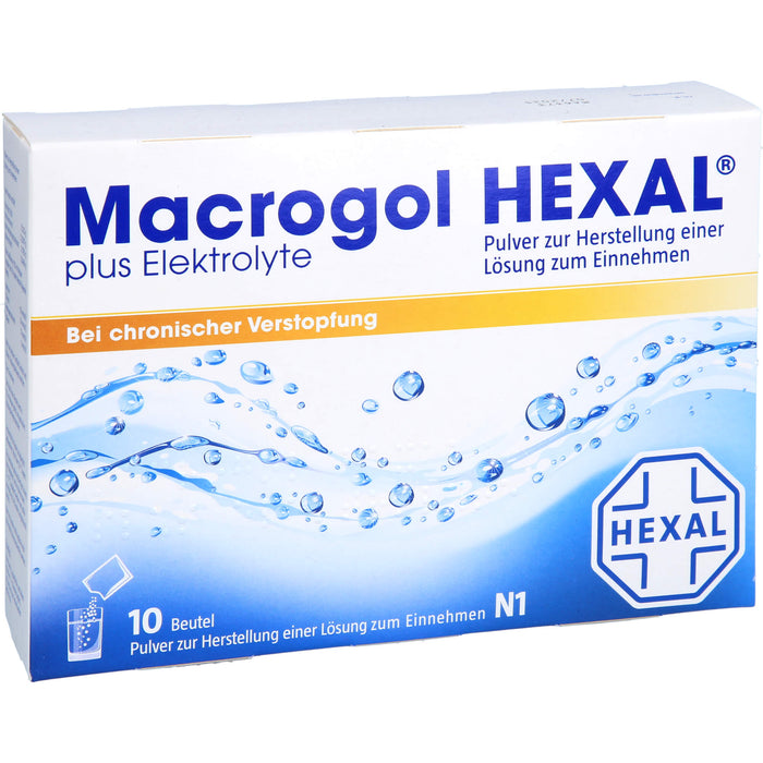 Macrogol HEXAL plus Elektrolyte, 10 St. Beutel