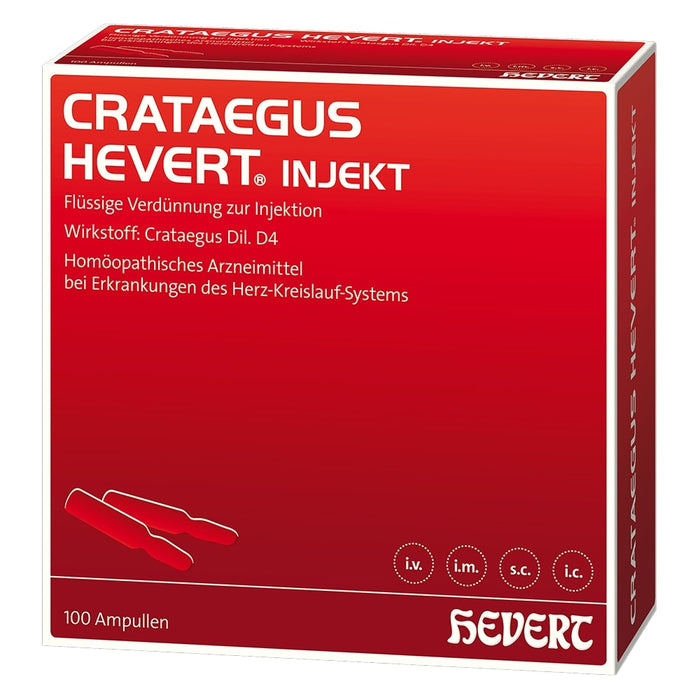 Crataegus Hevert injekt Ampullen, 100 pc Ampoules