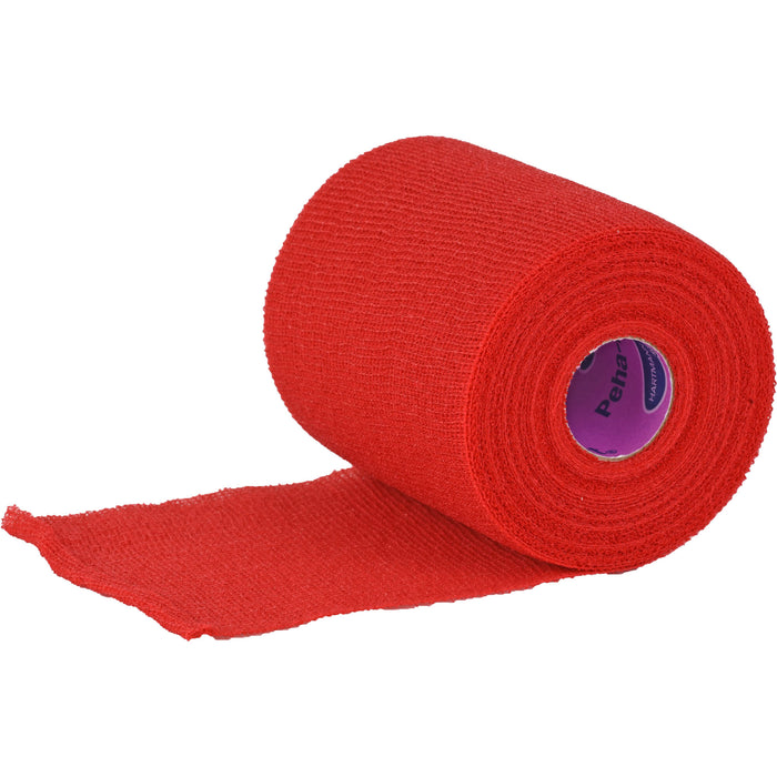 HARTMANN Peha-haft Color Fixierbinde latexfrei 10 cm x 20 m rot, 1 pc Bandage