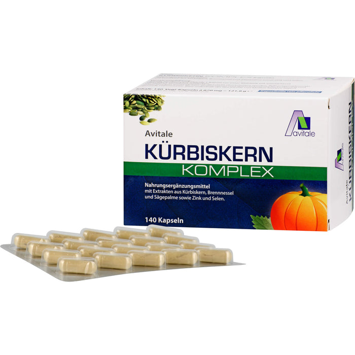 Avitale Kürbiskern Komplex Kapseln, 140 pcs. Capsules