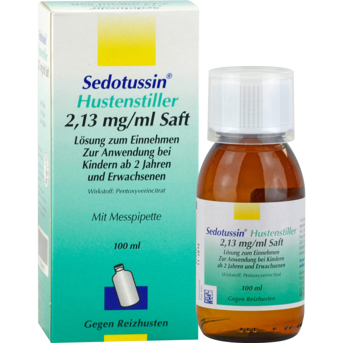 Sedotussin Hustenstiller 2,13 mg/ml Saft Lösung zum Einnehmen, 100 ml Lösung