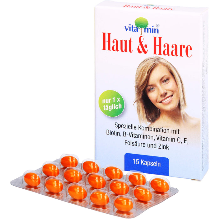 Vitamin Haut & Haare Kapseln, 15 pc Capsules