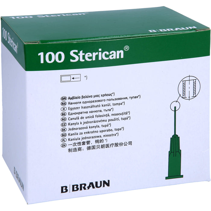 Sterican Stumpf 21G Kanülen 22mmx0,8mm, 100 St KAN