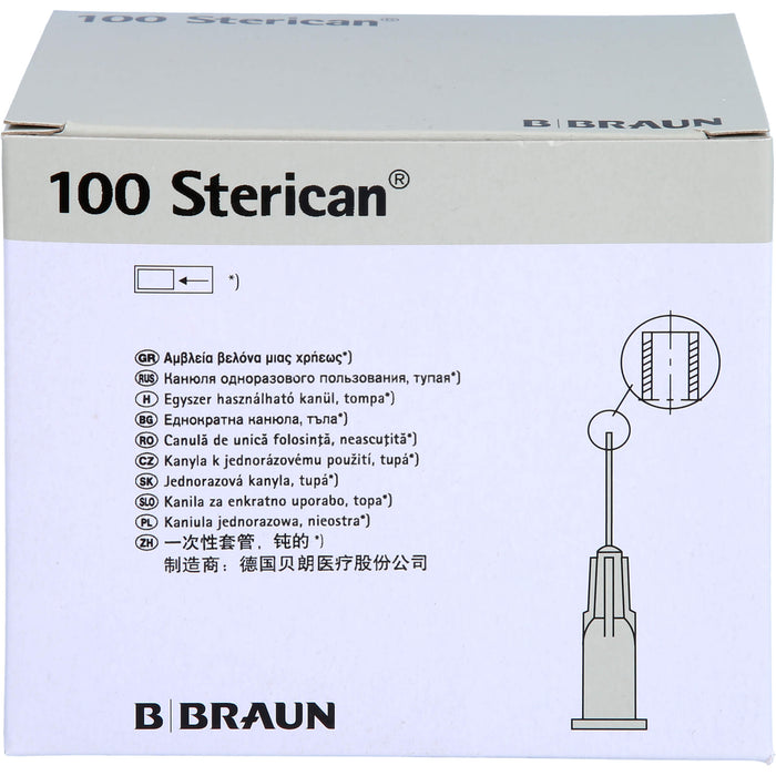 B. BRAUN Sterican Einmalkanülen für Dental-Anästhesie G27 x 1 Zoll 25 mm x 0,40 mm grau, 100 St. Kanülen