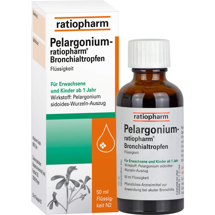 Pelargonium-ratiopharm Bronchialtropfen, 50 ml Solution