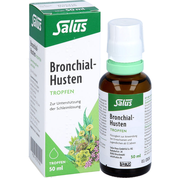 Salus Bronchial-Husten-Tropfen zur Unterstützung der Schleimlösung, 50 ml Lösung