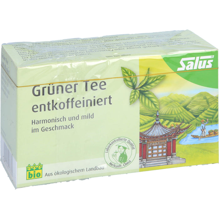 Salus Grüner Tee entkoffeiniert, 15 St. Filterbeutel