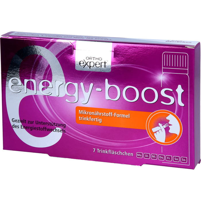 Orthoexpert energy-boost Trinkfläschchen gezielt zur Unterstützung des Energiestoffwechsels, 7 pcs. Ampoules