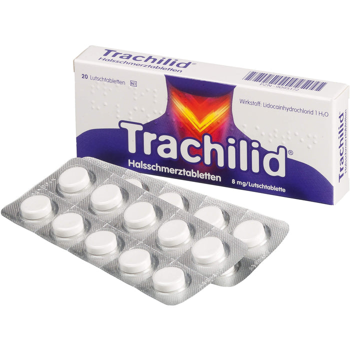 Trachilid Halsschmerztabletten, 8 mg/Lutschtablette, 20 St. Tabletten