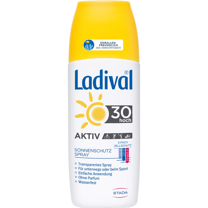 Ladival Aktiv LSF 30 Sonnenschutz-Spray, 150 ml Solution