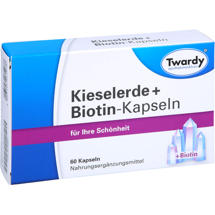 Twardy Kieselerde + Biotin-Kapseln für Ihre Schönheit, 60 pc Capsules