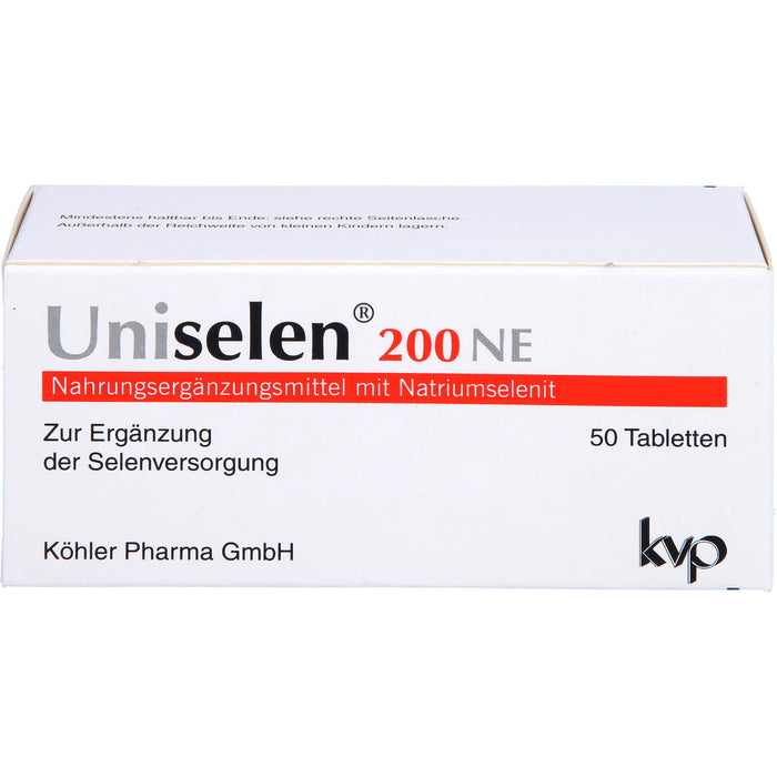 Uniselen 200 NE Tabletten zur Selenversorgung, 50 pcs. Tablets