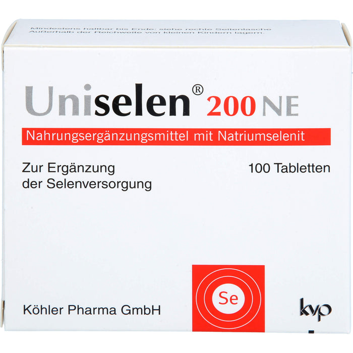 Köhler Pharma Uniselen 200 NE Tabletten, 100 pc Tablettes