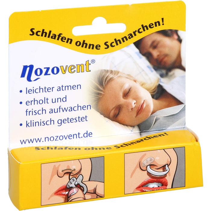 Nozovent Nasenklammer schlafen ohne Schnarchen  Größe Large, 2 pc Agrafe