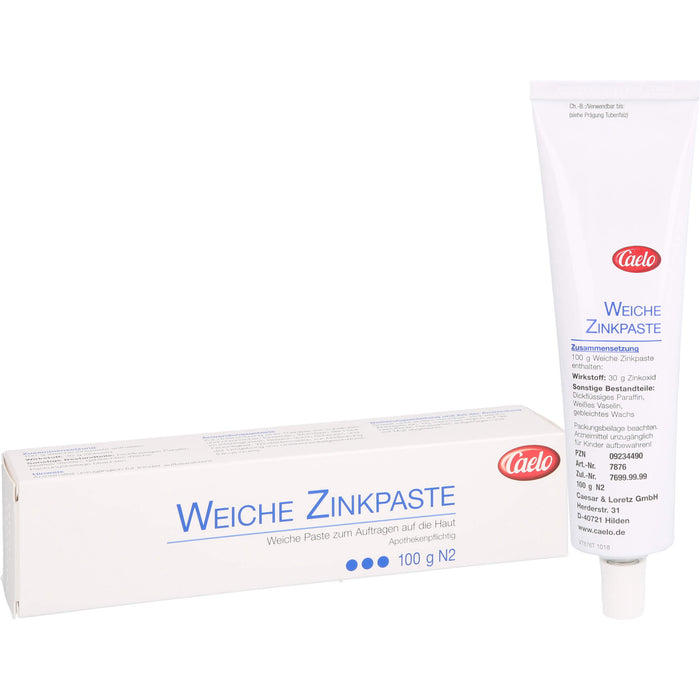 Caelo Weiche Zinkpaste, 100 g Cream