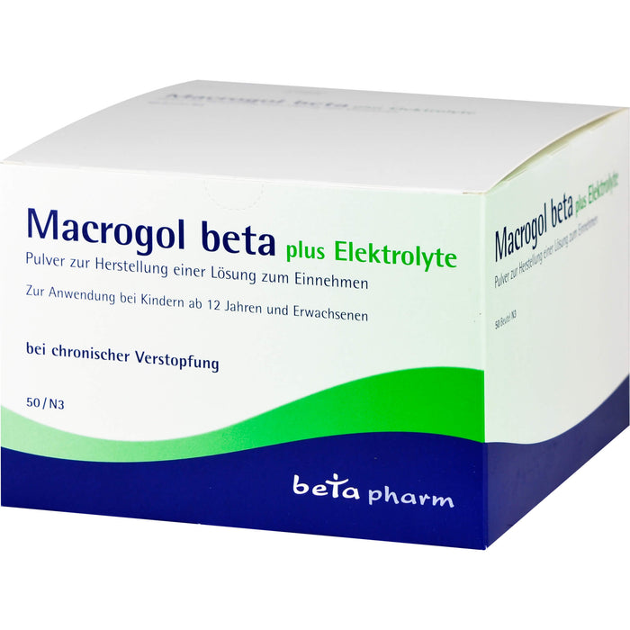 Macrogol beta plus Elektrolyte Pulver, 50 pcs. Sachets