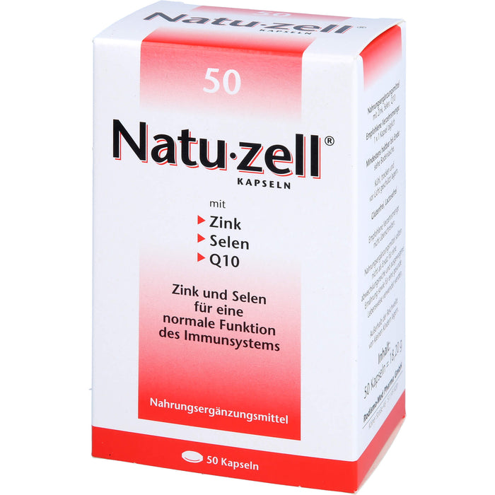 Natu-zell mit Zink, Selen, Q12 Kapseln, 50 pcs. Capsules