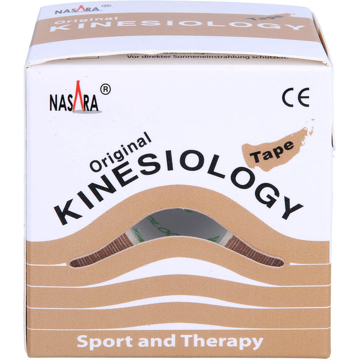 NASARA Kinesiologie Tape Beige 5cmx5m, 1 St PFL