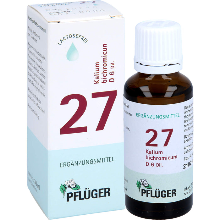 Biochemie Nr.27 Kalium bichromic. D6 Pflüger Dil., 30 ml TRO