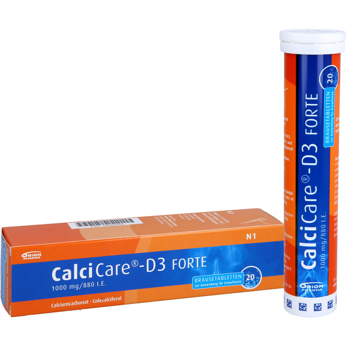 CalciCare-D3 forte Brausetabletten, 20 St. Tabletten