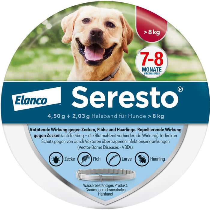 Seresto 4.5+2.03 Hund Ab 8, 1 St XHA