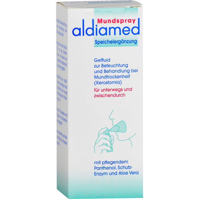 aldiamed Mundspray Gelfluid Speichelergänzung bei Mundtrockenheit, 50 ml Solution