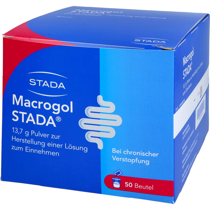 Macrogol STADA Pulver bei Verstopfung, 50 pcs. Sachets