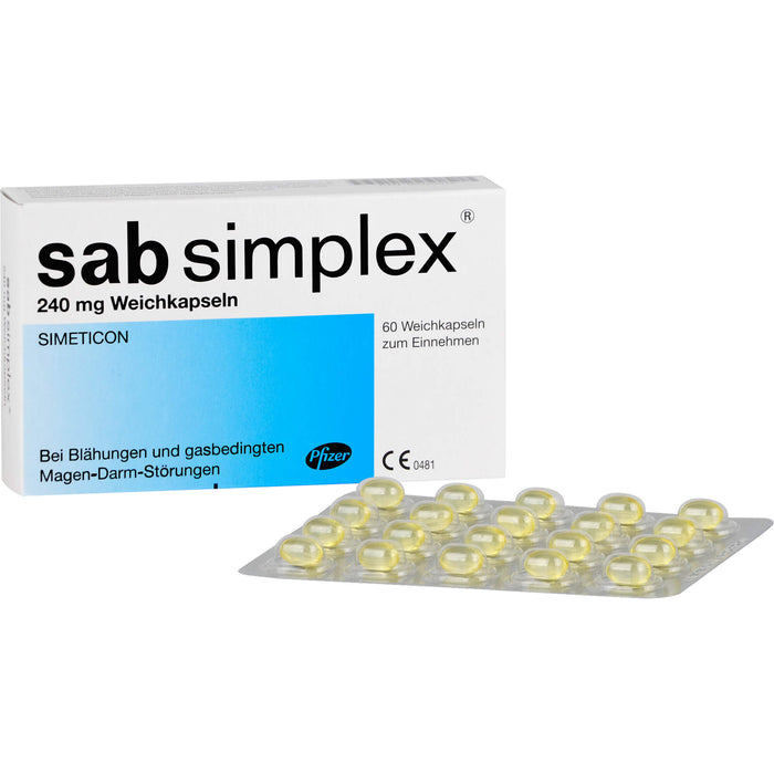 sab simplex 240 mg Weichkapseln, 60 pcs. Capsules