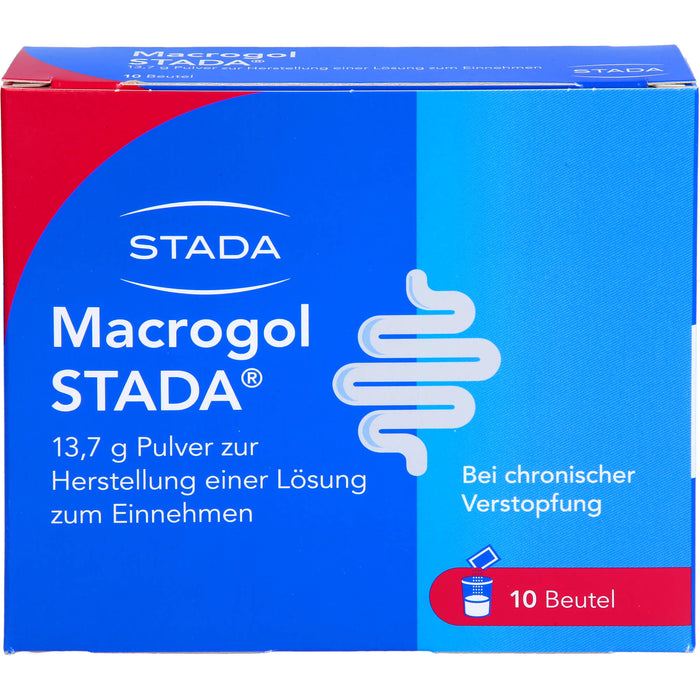 STADA Macrogol 13,7 g Pulver bei chronischer Verstopfung, 10 pc Sachets