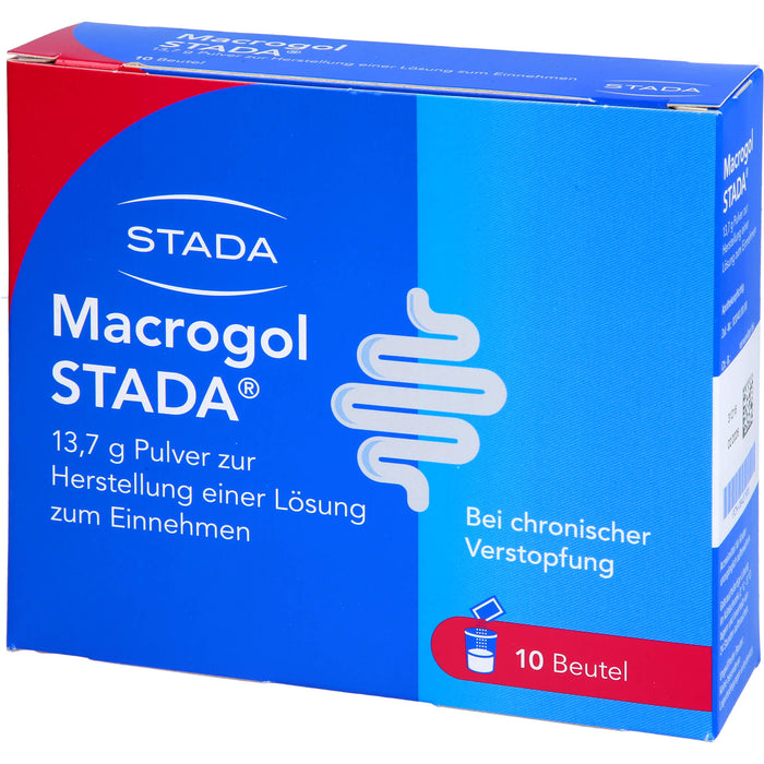 STADA Macrogol 13,7 g Pulver bei chronischer Verstopfung, 10 pc Sachets